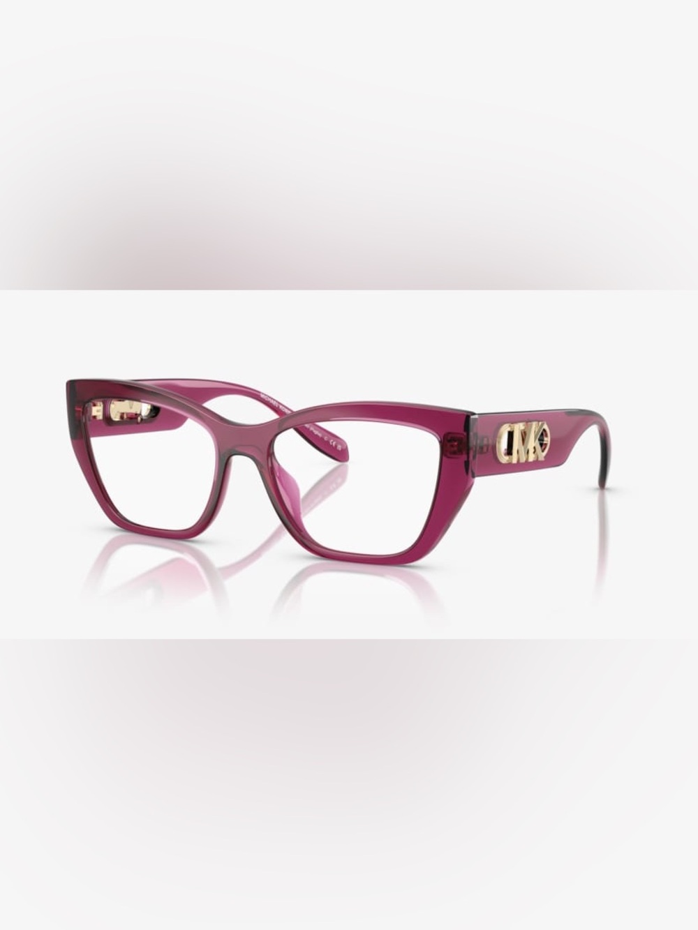 NWT Michael Kors Puglia Berry Transparent Glasses